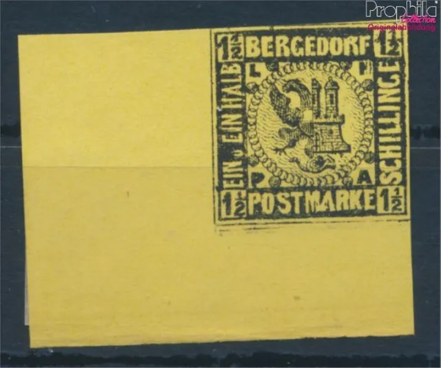 Briefmarken Bergedorf 1887 Mi 3ND Neu- bzw. Nachdruck ungebraucht Flaggen (10336