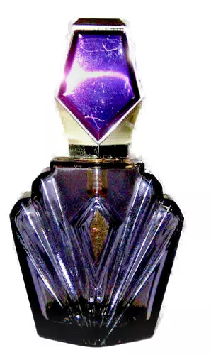 Perfume bottle Liz Talyor passion spray crystal dresser atomizer purple gold