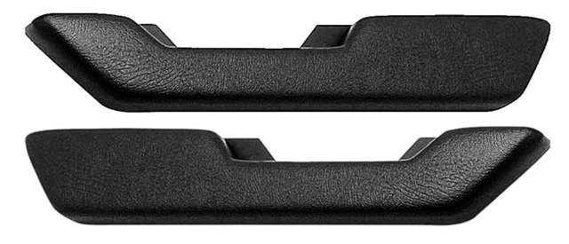 Kit 4 Accoudoirs En Cuir Microfibre Pour Poignées De Porte Jeep Renegade (2015-2017) - Noir Avec Coutures Rouges