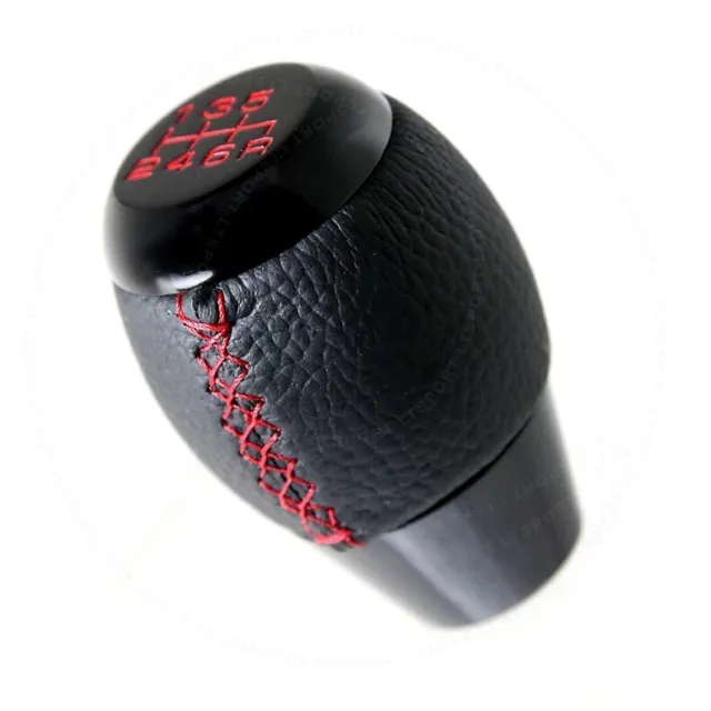 Fit WRX 6-Speed Manual Transmission Stick Shift Knob Leather Gear Lever Cover