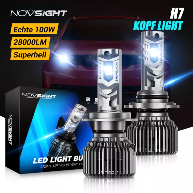 2x H4 LED Scheinwerfer 50W 10000LM 6500K Mit Zulassung Lampen
