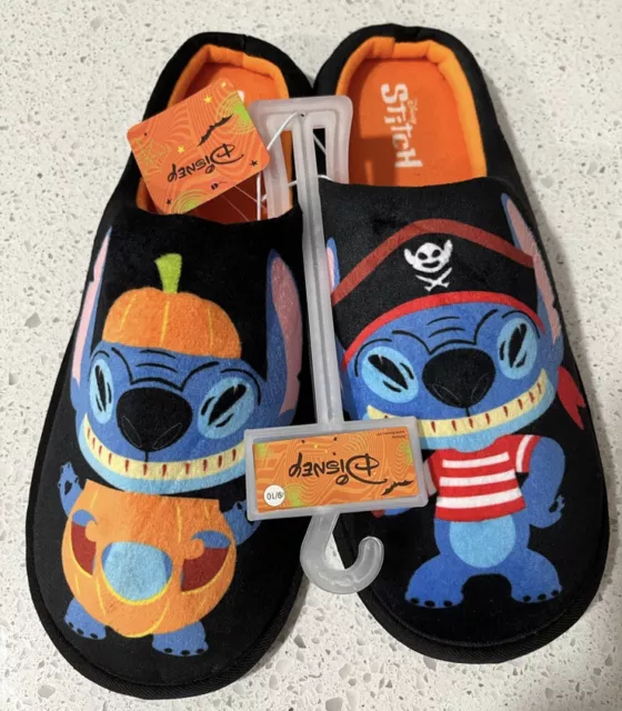 Disney Lilo & Stitch Stitch Halloween Slippers Size 9/10 NWT