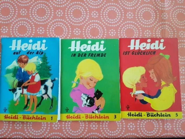 3x Büchlein Heidi Pestalozzi Verlag