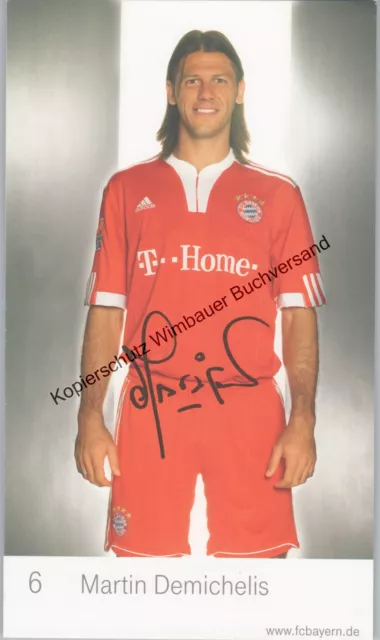 Autogrammkarte Martin Demichelis Bayern München Demichelis, Martin :