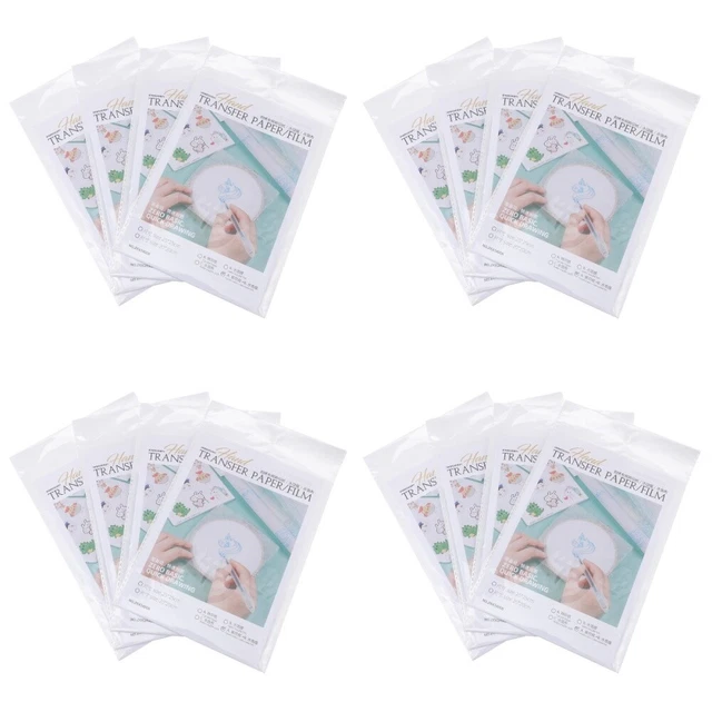 Película soluble en agua herramientas de bordado hojas de transferencia de bordado papel transparente