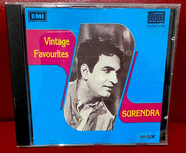 Surendra Reddy Emi VINTAGE FAVOURITES-SURENDRA-EMI COMPILATION Bollywood Cd-Song From ...