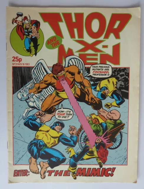 Thor and the X-Men #31 - Marvel Comics UK - 16 November 1983 FN 6.0