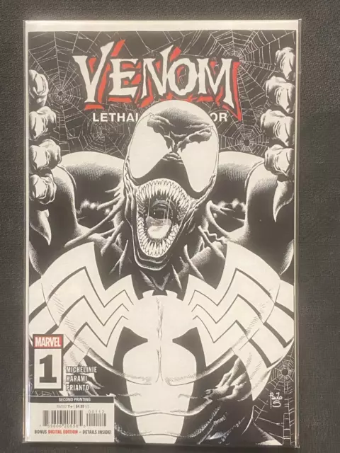 Venom Lethal Protector II #1 Second Print 2nd Variant Marvel 2023 VF/NM