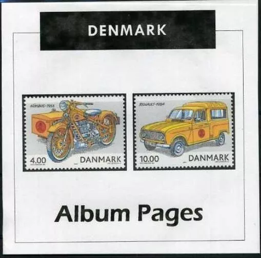 Denmark - CD-Rom Stamp Album 1851-2021 Color Illustrated Album Pages