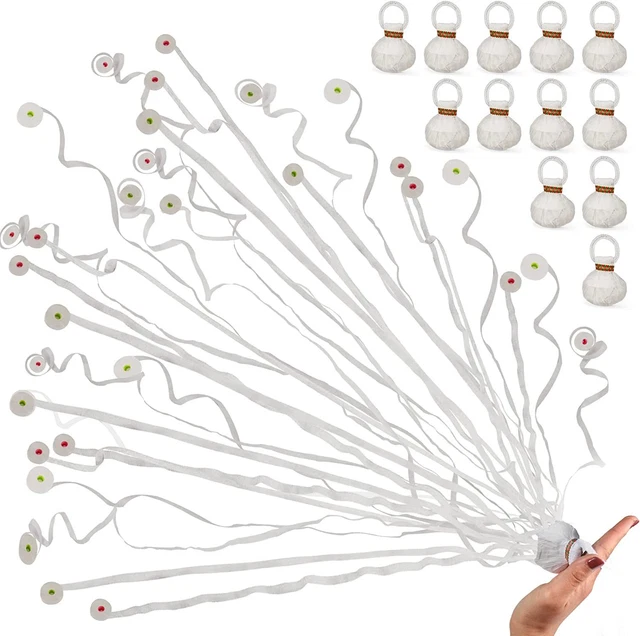 24Pack White Confetti Poppers,No Mess Streamer Poppers,Party 24Pack,