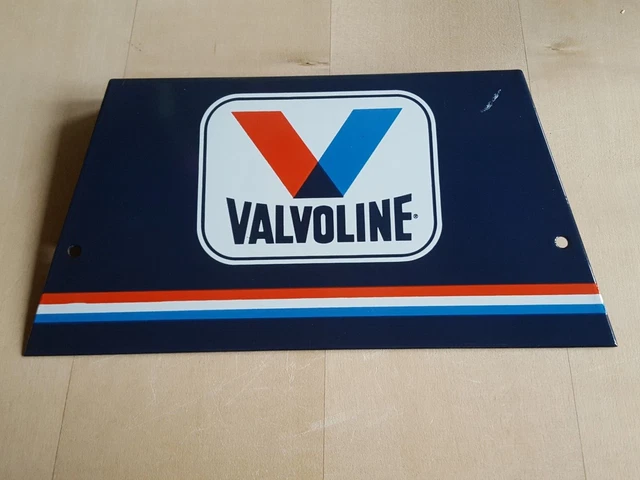 Valvoline Motoroel Emailschild Tankstelle Oldtimer Tanksäule Oelpumpe Zapfsäule