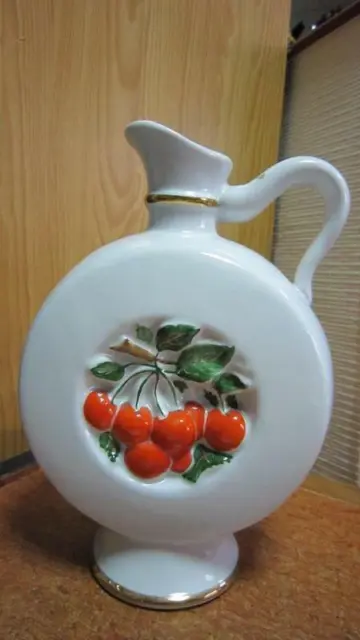 CHERRY Decanter carafe jug USSR russian porcelain LOMONOSOV LFZ Vintage 1456