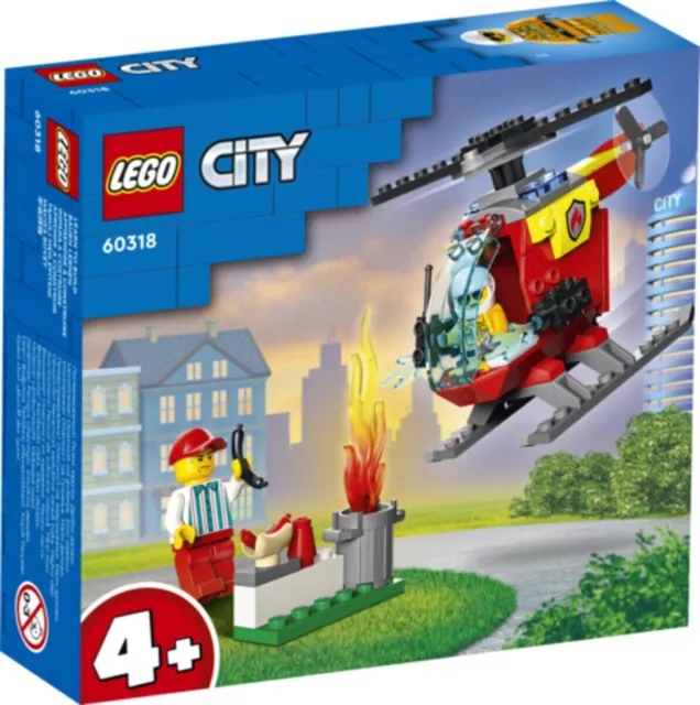 LEGO 60318 CITY Feuerwehrhubschrauber Neu I OVP I EOL