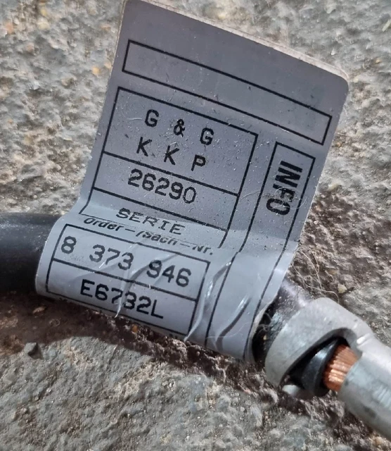 BMW 3 SERIES E46 Battery Earth Negative Terminal Cable Lead Strap £14.