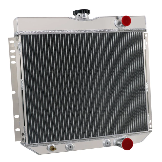 4 Row Aluminum Radiator FIT 67-69 Ford Mustang/67-68 Mercury Cougar 4.7/5.0L Gas 4 Row Aluminum Radiator FIT 67-69 Ford Mustang/67-68 Mercury Cougar 4.7/5.0L Gas