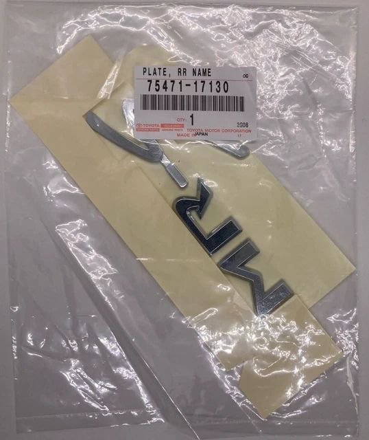 TOYOTA Genuine MR-S Rear Emblem Badge Chrome ZZW30 MR2 JDM Japan 75471-17130