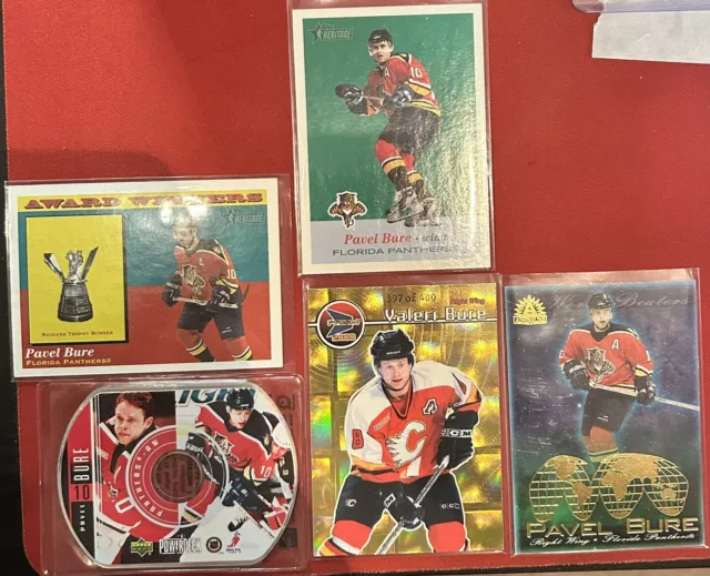 Lot Of 5 Pavel Bure And Valeri Bure