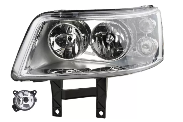 Scheinwerfer Halogen Front passend für VW Transporter T5 03- 10/2009 H7 H1 Links