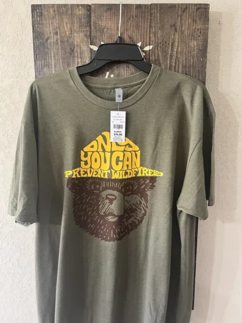 New Smokey The Bear Only You Can Prevent Wildfires Classic Mens T-Shirt XL