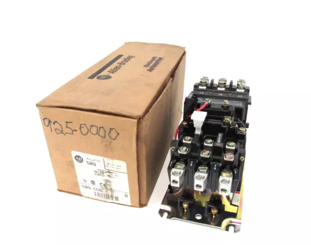 New Allen Bradley 509-Cod Full Voltage Starter Ser.b 3 Phase Size 2 509Cod