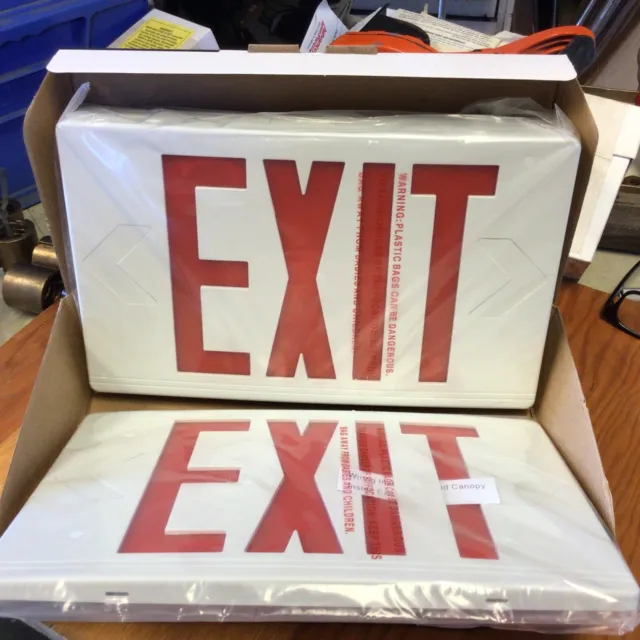 Exitronix emergency lighting Thermo Plastic LED EXIT SIGN VEX Series