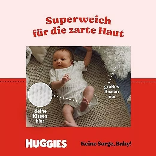 Huggies Baby Windeln Größe 1(2 Bis 5 Kg) Neugeborene Monatsbox 84 Windeln 2