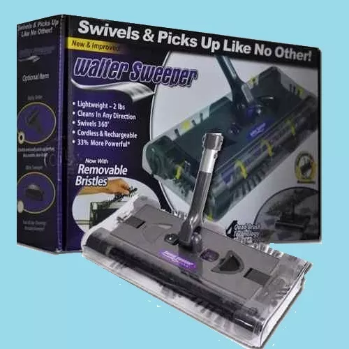 Brand New_ Walter Swivel Sweeper Latest Cordless Max Quad Brush