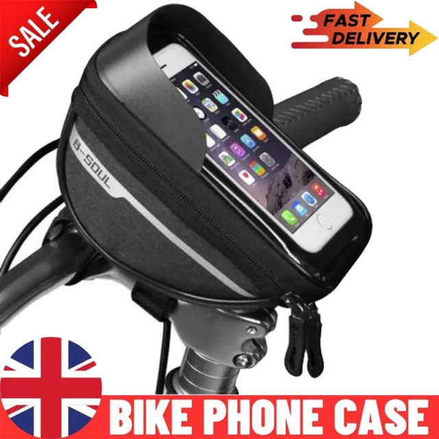 Bicycle Mountain Bike Waterproof Phone Case Holder Frame Front Bag Pannier UK