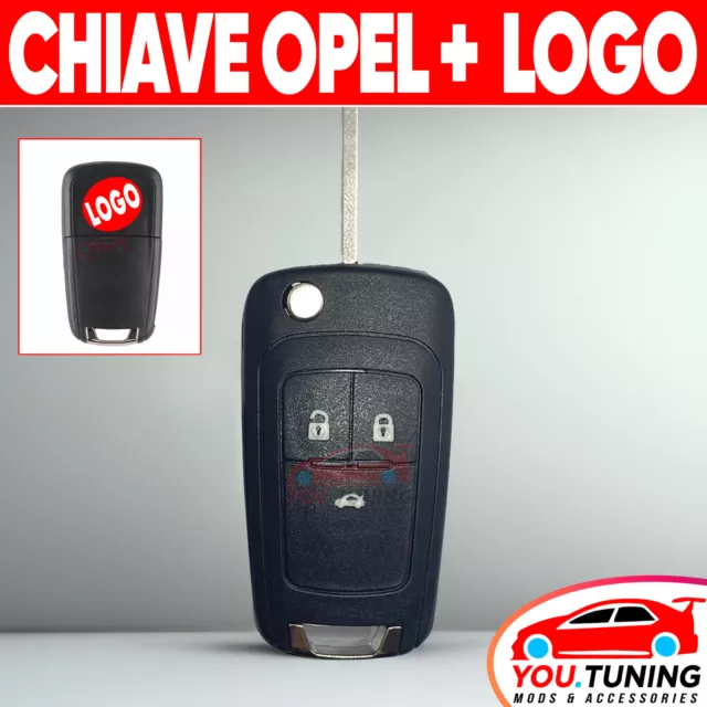 Guscio Chiave 3 Tasti Opel Insigna Astra Zafira Meriva Corsa Mokka Adam