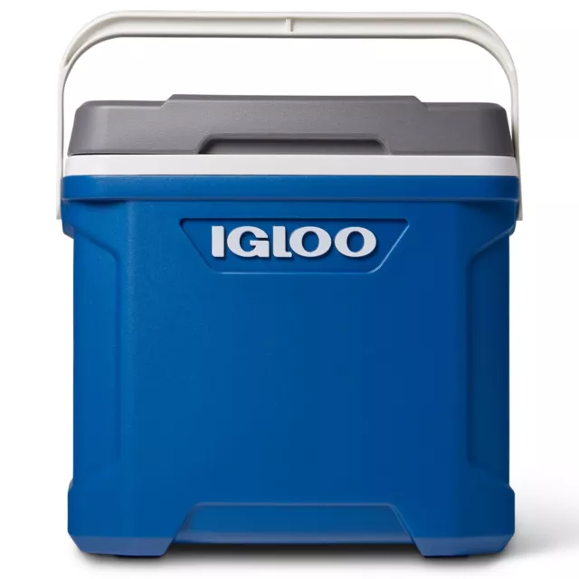 Igloo Latitude 30 Cool Box Portable Camping Festival Ice Cooler Blue/Grey