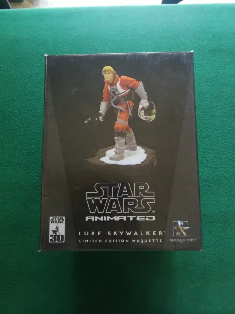 Star Wars Animated Luke Skywalker Maquette Limited Edition Gentle Giant,...