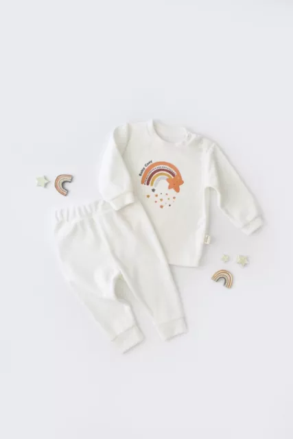 2-teiliges Set Body & Hose für Babys, 0-3M, 100% Bio Baumwolle