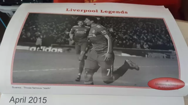 Liverpool FC Legends Memories Calendar 2015 2