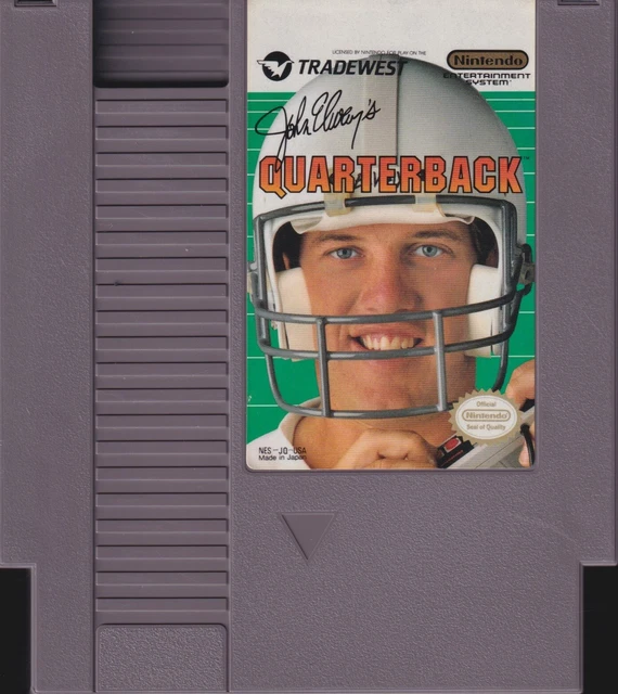 JOHN ELWAY'S QUARTERBACK (1989) nes nintendo john elway nfl us NTSC USA IMPORT