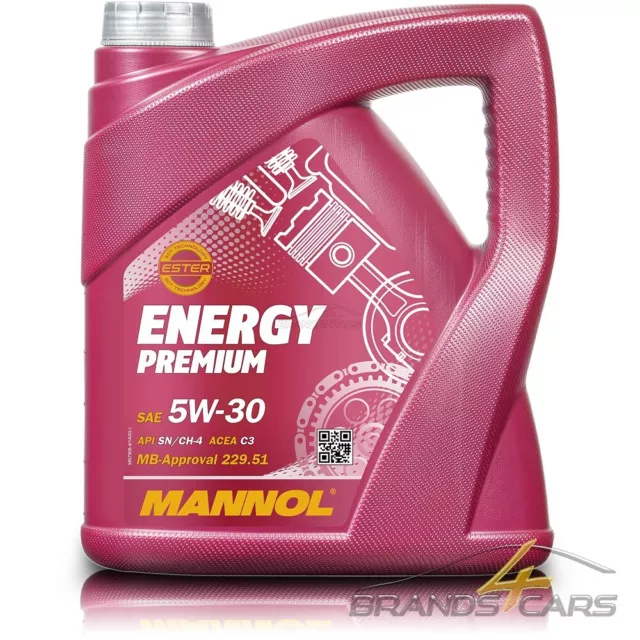 4 L Liter Mannol Energy Premium 5W-30 Api Sn/Ch-4 Motor-Öl Motoren-Öl 50048245