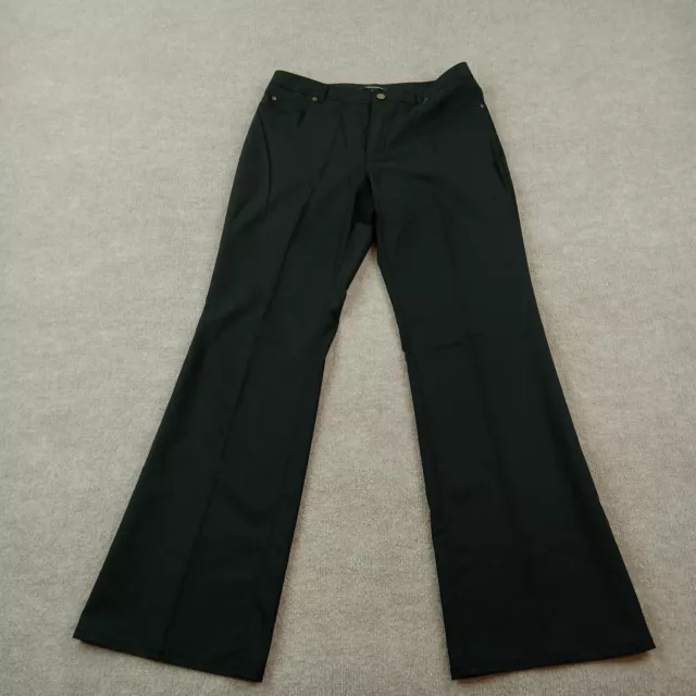 Ellen Tracy Pants Womens 8 Black Bootcut Outdoors Casual Preppy Stretch