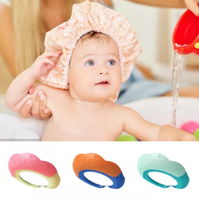 ADJUSTABLE KIDS BABY Shower Cap Children Shampoo Bath Wash Hair