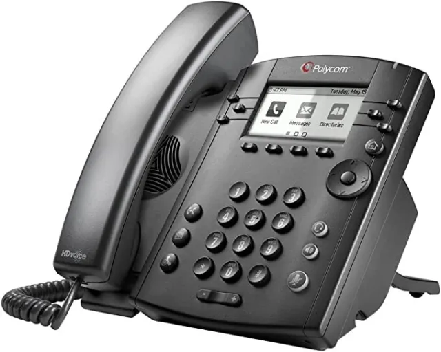 Polycom VVX 311 Corded Business Media Phone System - 6 Line PoE - 2200-48350-025