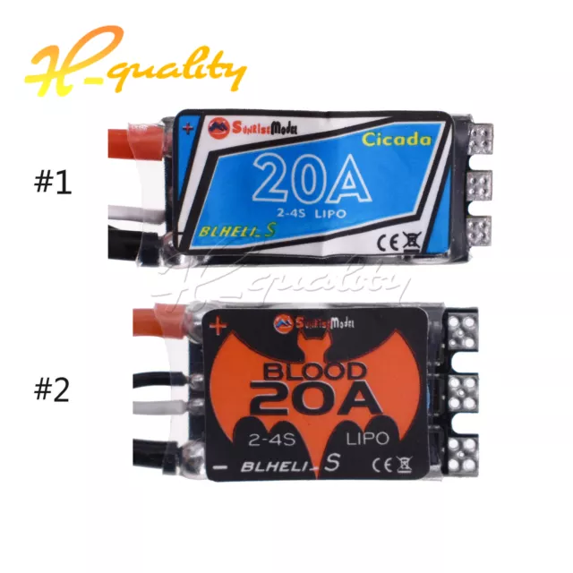 Blheli_S 20A OPTO 2-4S ESC Support Oneshot125 Oneshot42 Multishot16.5 for RC