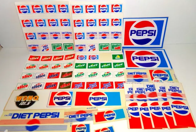 Vintage Pepsi Slice Mt.dew Team +++ Stickers