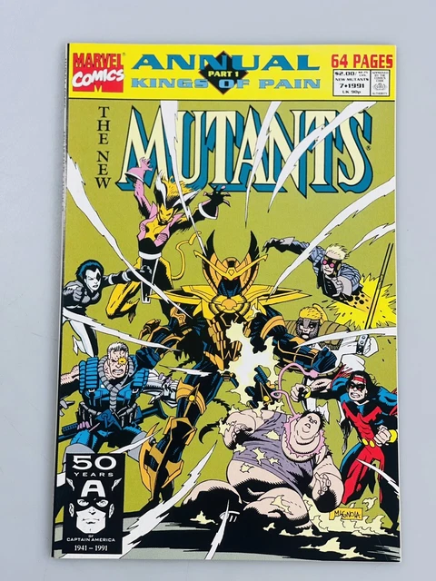 Marvel Comics The New Mutants Annual #7 64 Pages 1991 Kings Of Pain Domino