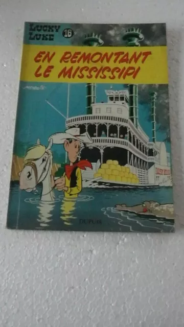 Lucky Luke T16 En Remontant Le Mississipi  Eo 1961 Bon Etat