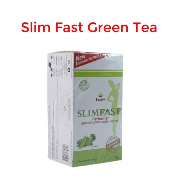 Slim Fast Green Tea 25 Tea Bags | Green Tea Weight Loss | Green Tea Fat Burner