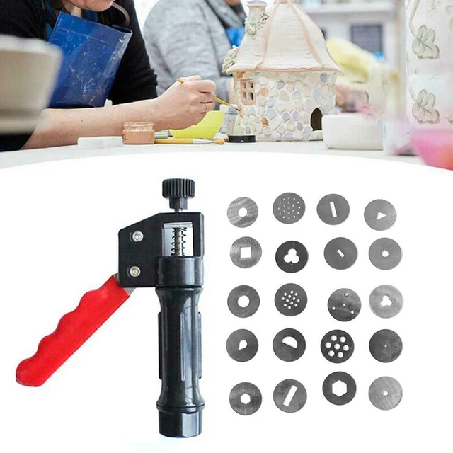 1* 20 Discos Extrusora de Arcilla Pistola Artesanal Esculpir G5T3 Sugarcraft Herramientas N0X8