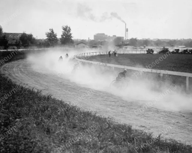 Motorcycle Race 1922   8" - 10" B&W Photo Reprint