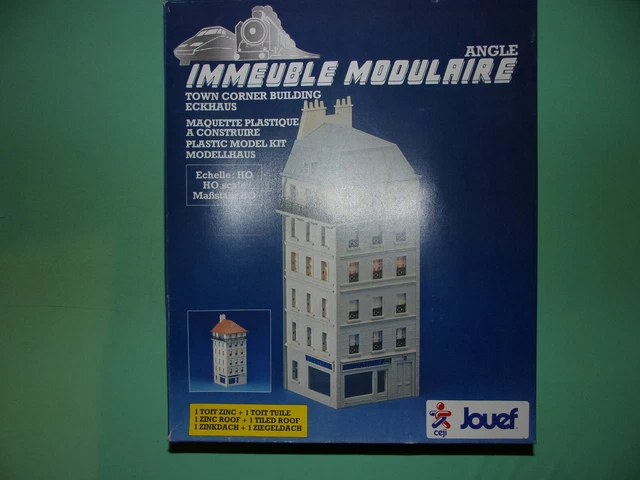 JOUEF maquette à monter immeuble d'angle toit zinc 1052 NEUF (n°1bis