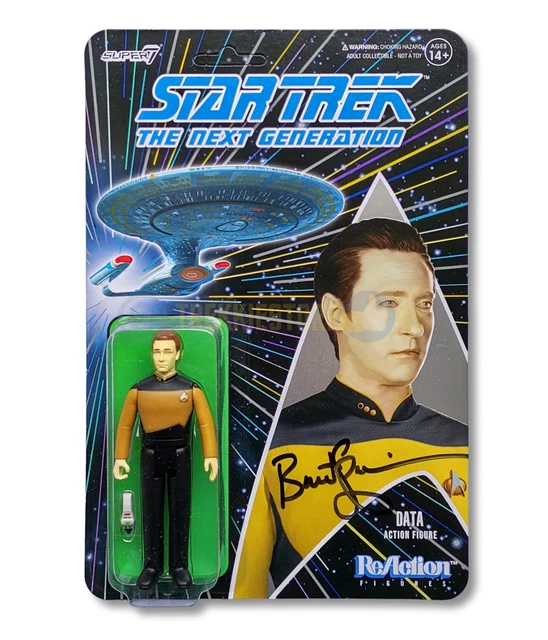 Super7 Star Trek Data Firmato Brent Spiner autografo
