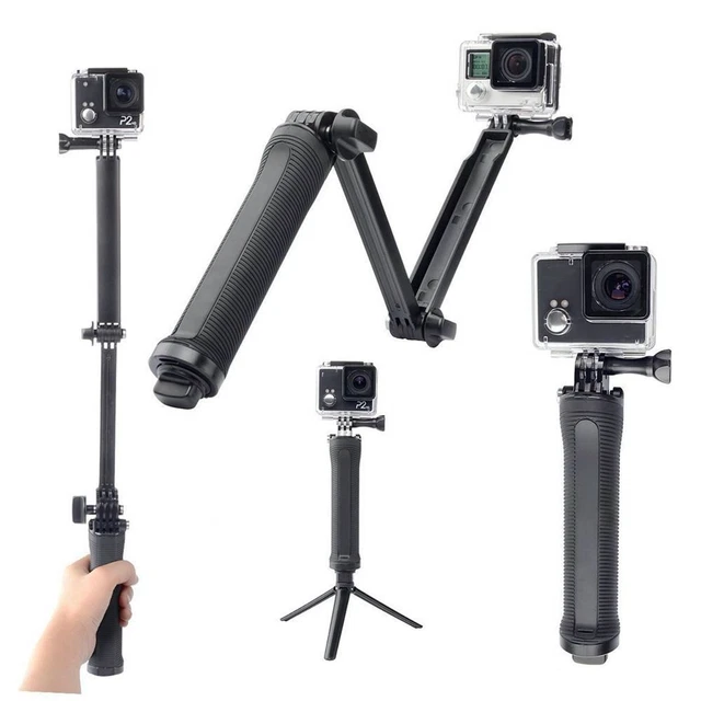 extensible Trépied Bras à 3 voies Bâton de selfie Poignée à main flottante