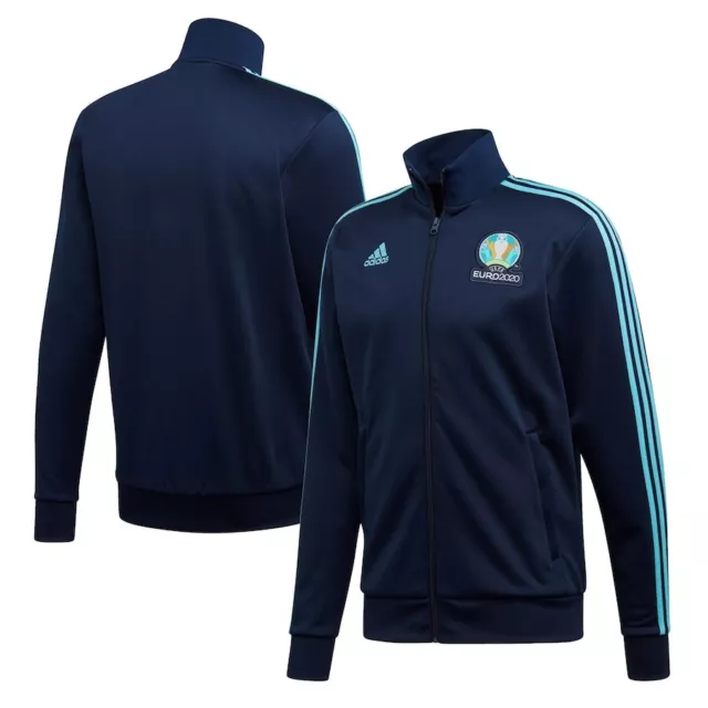 Adidas tuta top uomo 2XL Euro 2020 calcio 3 righe giacca da pista