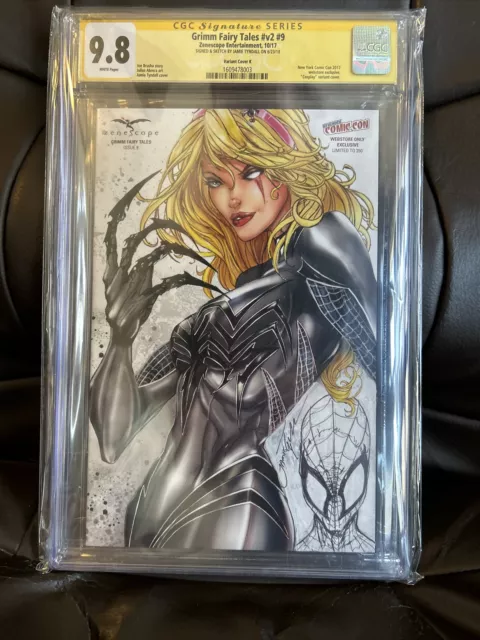 Grimm Fairy Tales vol 2 # 9 Cosplay NYCC GWENOM Remark Signed TYNDALL CGC 9.8